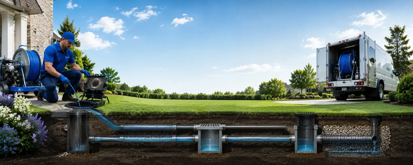 Outdoor drain cleaning information for Aultman, PA